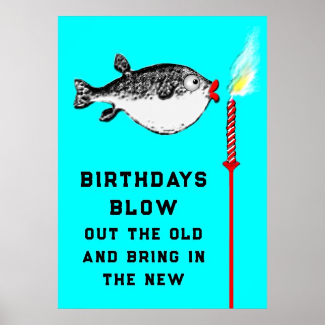 Póster Cumpleaños divertida para adultos (Frente)