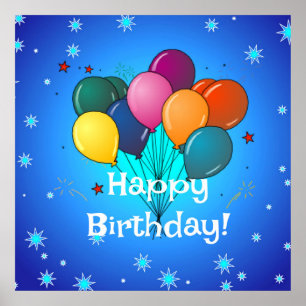 Póster Cumpleaños...¡Es hora de celebrar! Ronda clásica