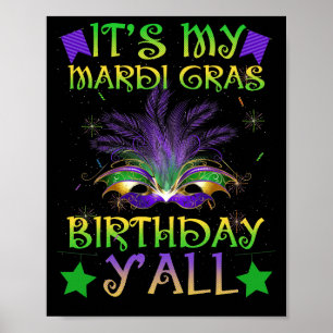 Póster Cumpleaños es mi cumpleaños, Mardi Gras