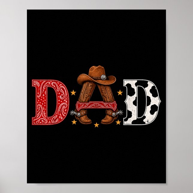 Póster Cumpleaños infantil de vaquero con tema de Rodeo d (Frente)