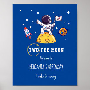 Póster Cumpleaños infantil Dos Al Mes segundo