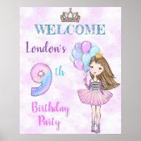 Cumpleaños número 9 de la princesa lavanda turques