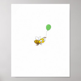 Póster Cumpleaños personalizado de abeja Bumble