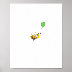 Póster Cumpleaños personalizado de abeja Bumble