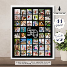 Cumpleaños Sencillos 44 colores Personalizados de 
