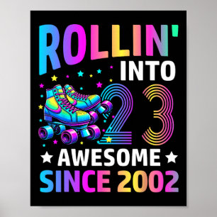 Póster Cumpliendo 23 Años Patina Gif Cumpleaños 23
