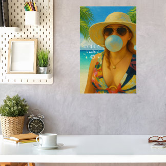 Póster Cumpliendo 40 años como una Bomba Tropical de Play