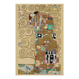 Póster Cumplimiento, Gustav Klimt
