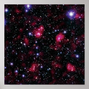 Póster Cúmulo de galaxias Abell 901/902 Foto del telescop