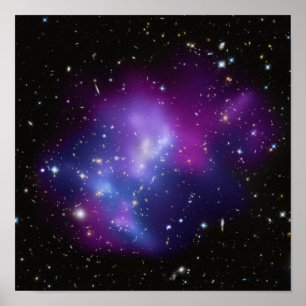 Póster Cúmulo de Galaxias Púrpura 12 x 12
