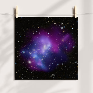 Póster Cúmulo de Galaxias Púrpura 12 x 12