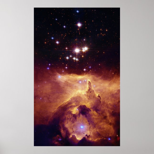 Póster Cúmulo estelar galáctico NGC 6357 (Frente)