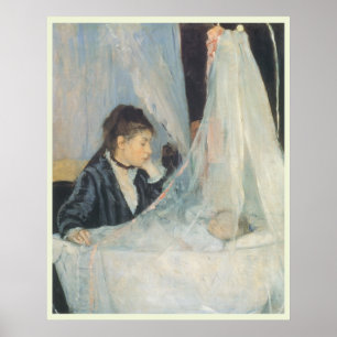 Póster Cuna de Berthe Morisot, el impresionismo vintage