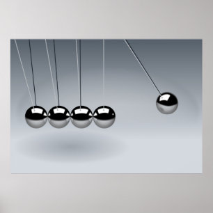 Póster Cuna de Newton