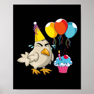 Póster Cupcake de celebración de fiesta de cumpleaños Ani