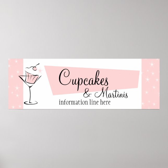 Póster ¡Cupcakes y Martinis! (Frente)