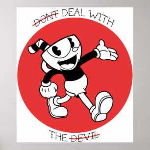 Póster Cuphead- No lidiar con el diablo