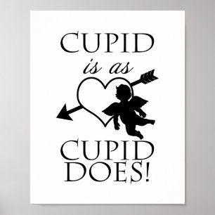Póster Cupid Es Lo Que Cupido Valentine