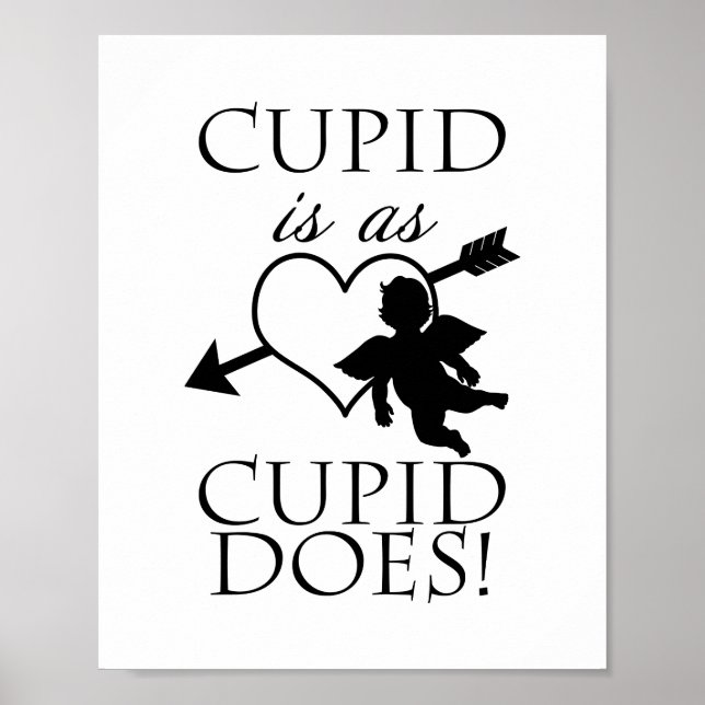 Póster Cupid Es Lo Que Cupido | Valentine (Frente)