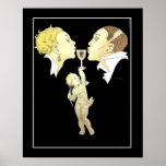 Póster Cupido Art Deco con afiche de doble cosecha<br><div class="desc">Art Deco Cupido con Pareja Vintage Afiche arte deco,  imágenes retro,  ilustraciones vintage,  retro vintage,  nouveau,  imagen deco,  viajes vintage,  viajes francia,  parís,  francés,  vintagestore,  vintage,  restaurant drco,  retro,  viajes,  imágenes vintage,  victorianas,  imágenes victorianas,  gráficos vintage,  popular,  estilos,  estilo retro,  fresco,  moderno,  campestre,  paisajes,  tienda vintage,  posters</div>