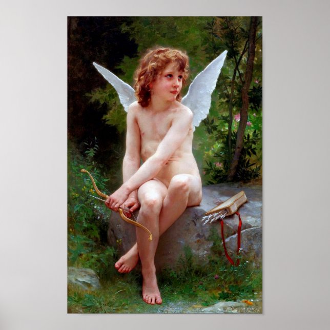 Póster Cupido, Bouguereau (Frente)