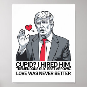 Póster Cupido, Lo Contraté Tremendo Tipo, Muy Arrojas Tru