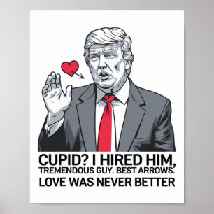 Póster Cupido que contraté Tremendo tipo Mejores flechas