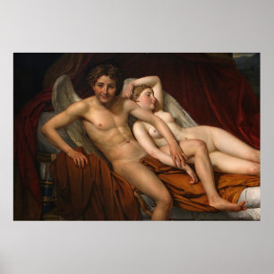 Póster Cupido y psique, 1817