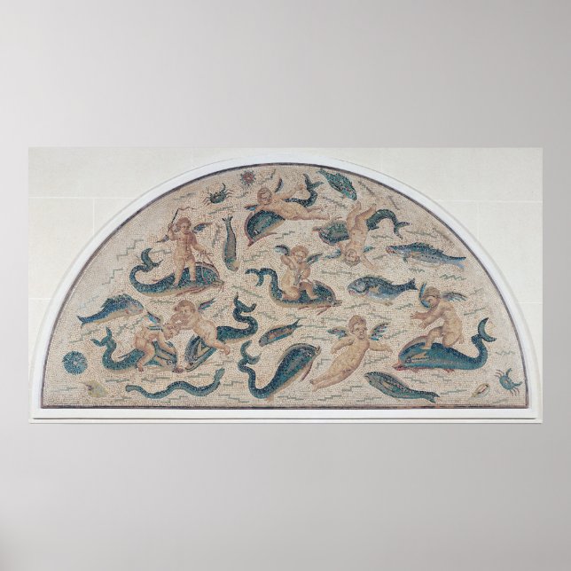 Póster Cupids, Dolphins and Sealife from Utique (Frente)