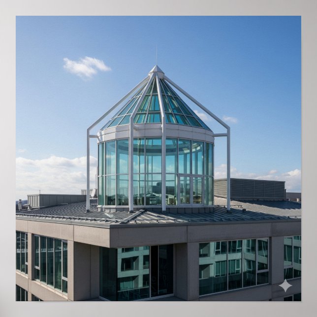 Póster Cupola arquitectónica moderna (Frente)