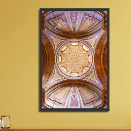 Póster Cúpula barroca de la Iglesia de Santo Antonio de L