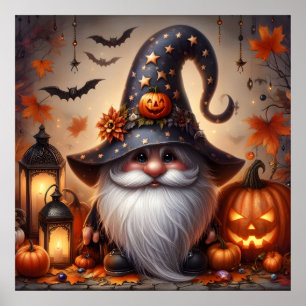 Póster Cúpula de Halloween con Jack-O-Lanterns