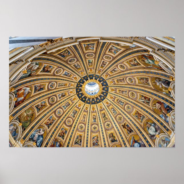 Póster Cúpula de la Basílica de San Pedro - Vaticano, Rom (Frente)