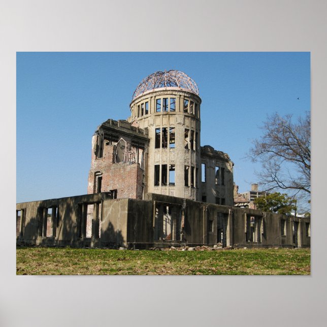 Póster Cúpula de la bomba atómica, Hiroshima, Japón (Frente)