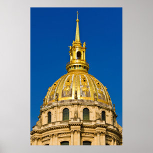 Póster Cúpula de la Capilla Dorada, París, Francia