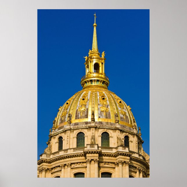 Póster Cúpula de la Capilla Dorada, París, Francia (Frente)