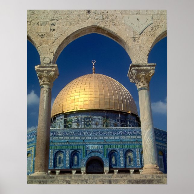 Póster "Cúpula de la roca, Jerusalén" gran poster (Frente)