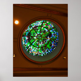 Póster Cúpula de techo de vidrio templado con diseño botá