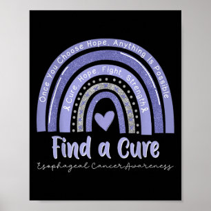 Póster Cura arco iris Esperanza Lucha contra el cáncer es