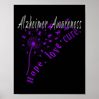 Póster Cura de amor Alzheimerheimer Conciencia sobre la e