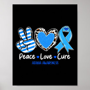 Póster Cura de amor Ataxia Ayuda para la sensibilización