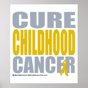 Póster Cura del cáncer infantil