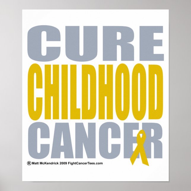 Póster Cura del cáncer infantil (Frente)