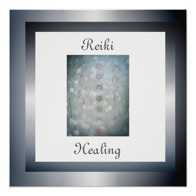 Póster Curación de Reiki (Anverso)