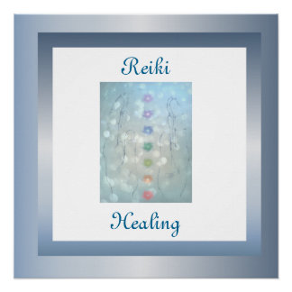 Póster Curación de Reiki