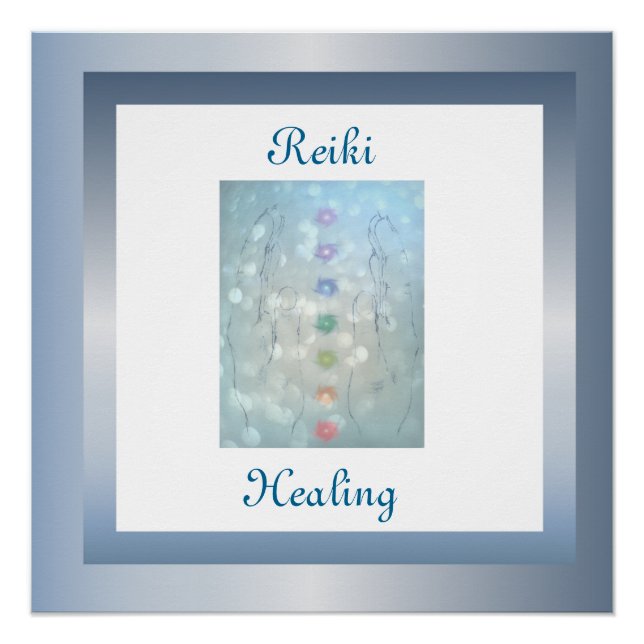 Póster Curación de Reiki (Anverso)