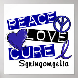 Póster Curación Syringomyelia del amor de la paz