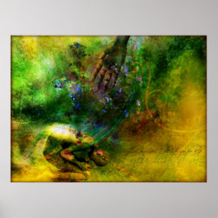 Póster Curado (poster cristiano contemporáneo del arte)