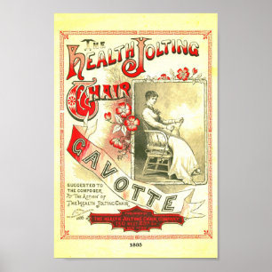 Póster Curas antiguas, Health Jolting Chair 1885 Copia pa