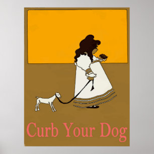Póster Curb Your Dog